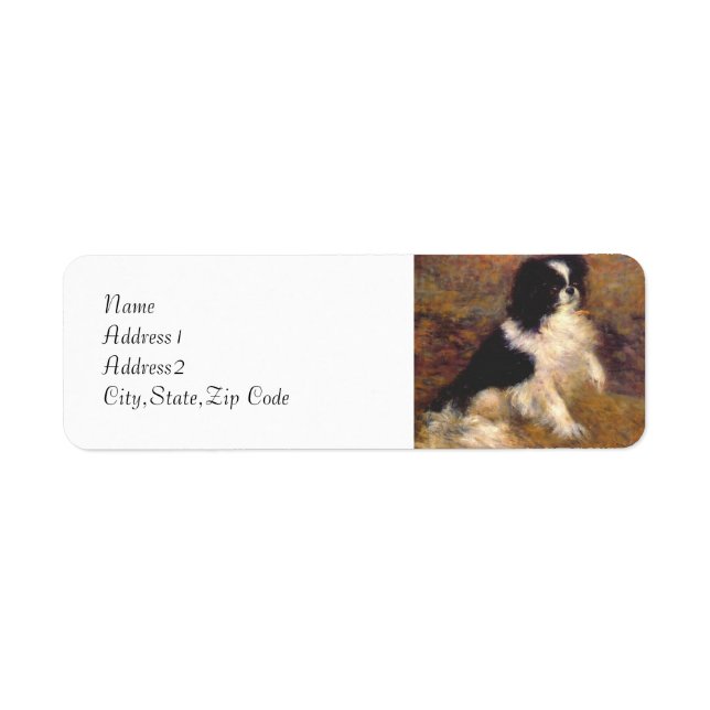 Tama, der japanische Hund von Renoir (Vorne)