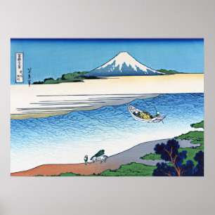 Tama-Fluss in der Provinz Musashi Poster