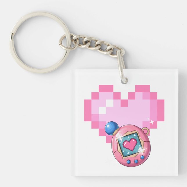 Tamagotchi Hoodie Schlüsselanhänger (Vorderseite)