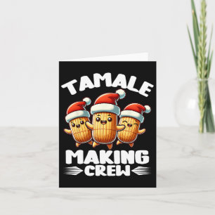 Tamale-Herstellungs-Crew Mexikanisches Essen Famil Karte