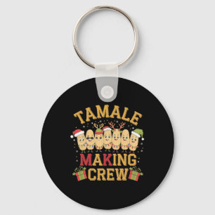 Tamale Making Crew Funny mexikanische Weihnachtsfe Schlüsselanhänger