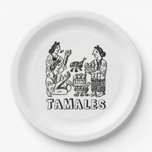 Tamales (florentinischer Kodex, 16. Jahrhundert) Pappteller