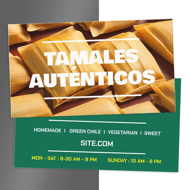Tamales Visitenkarte (Tamales Loyalty Business Cards)