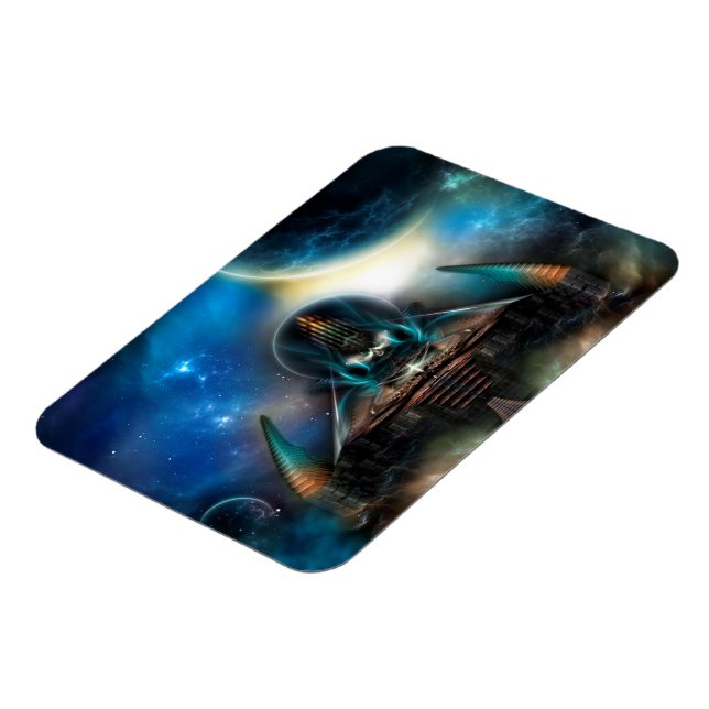 Tamalin 5 Science Fiction Artwork Foto Magnet (Linke Seite)