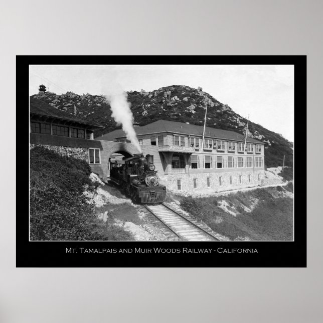 Tamalpais & Mill Valley Bahn Foto Poster (Vorne)