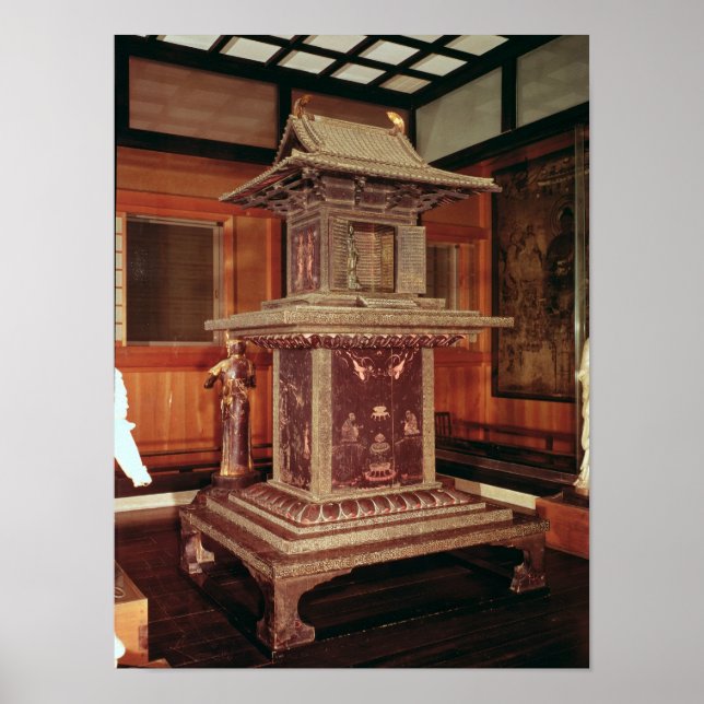 Tamamushi-Schrein vom Horyu-Ji-Tempel Poster (Vorne)