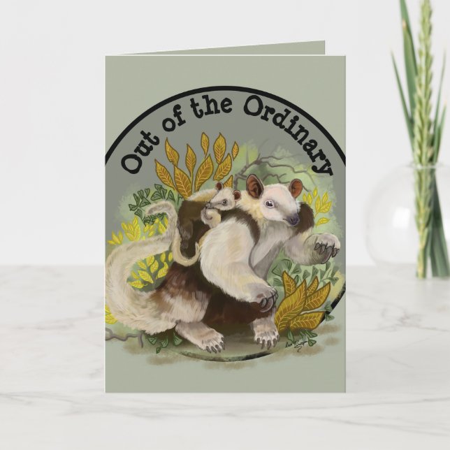 Tamandua Anteater Karte (Vorderseite)