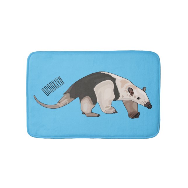 Tamandua-Cartoon-Abbildung Badematte (Vorderseite)