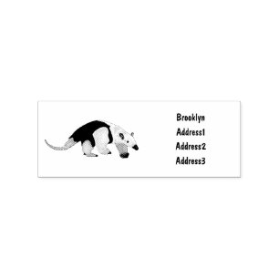 Tamandua-Cartoon-Abbildung Gummistempel
