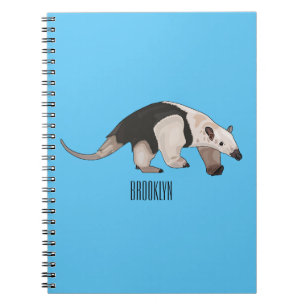 Tamandua-Cartoon-Abbildung Notizblock