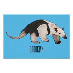 Tamandua-Cartoon-Abbildung Poster