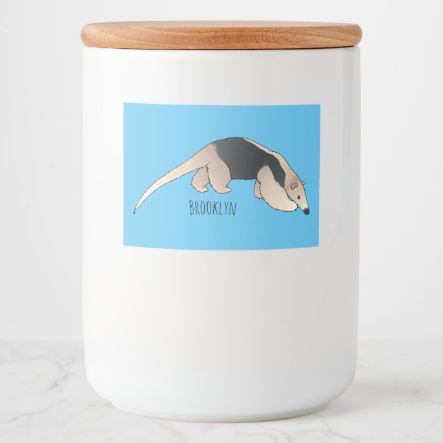 Tamandua cartoon illustration lebensmitteletikett (Vorderseite)