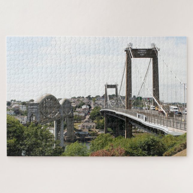 Tamar Bridges, Saltash & Plymouth, England (Horizontal)