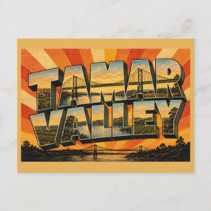 Tamar Valley Tasmanien Australien Weinregion Kunst Postkarte