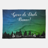 Tamara Green Blue Arrière - plan Bunco Serviettes