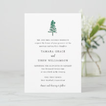 Tamara Pine Tree Moderne Hochzeit
