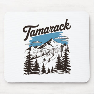 Tamarack Idaho Skigebiet Skifahren Skifahrer 2 Mousepad