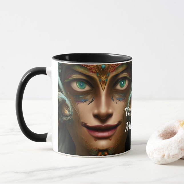 Tamaras Morgen Tee Personalisiert anpassbar Tasse (Mit Donut)