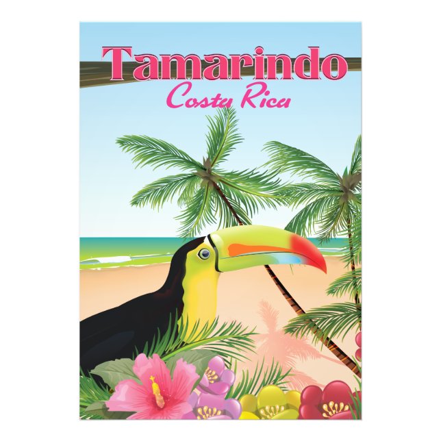 Tamarindo Costa Rica Strandurlaub Poster (Vorne)