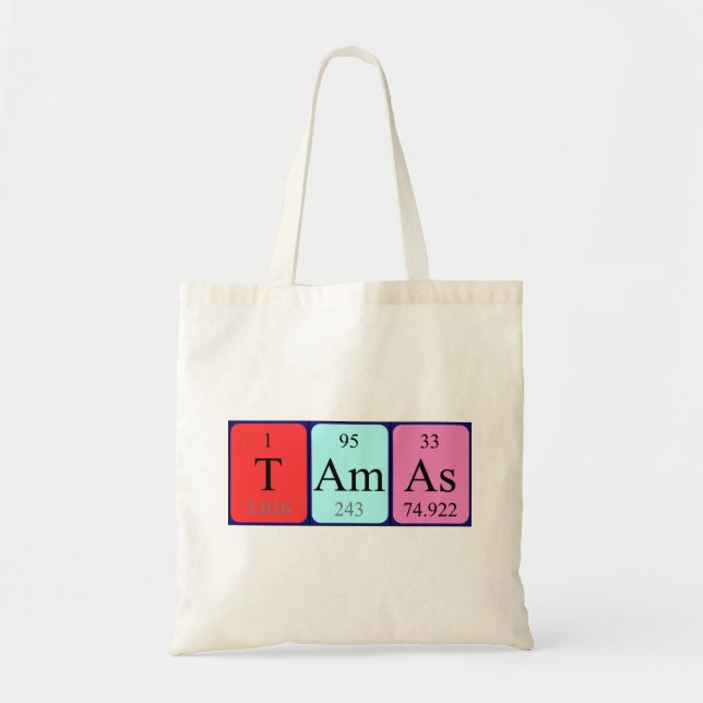 Tamás Periodischer Tabellenname Tragetasche (Vorne)