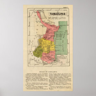 Tamaulipas, Mexiko Poster