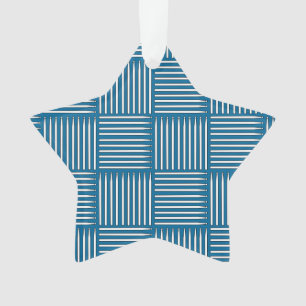 Tambour bleu Crosshatch