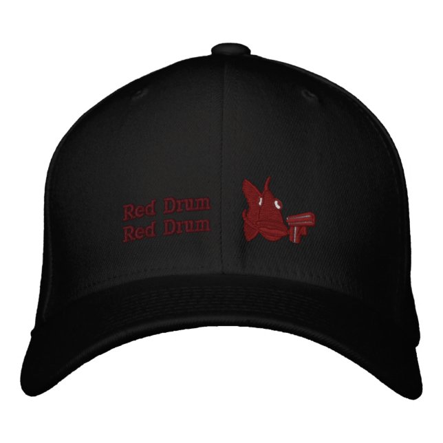 Tambour rouge - Casquette brodé (Devant)