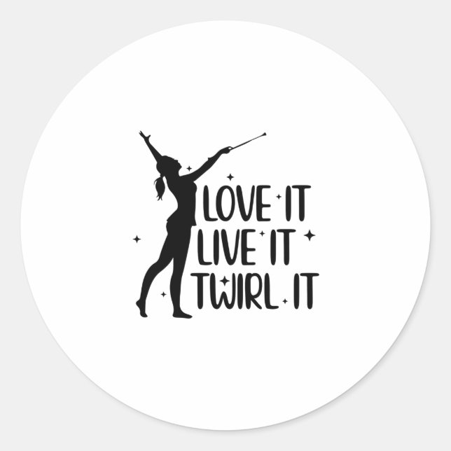 Tambour Tance | Juggling Bar Dance Geschenke Runder Aufkleber (Vorderseite)
