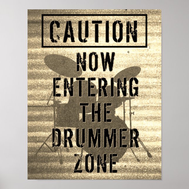Tambour Zone Kit tambour Musique Imprimer Poster d (Devant)
