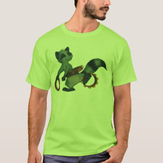"Tambourine Hula Racoon" durch Suzi Deutschen T-Shirt