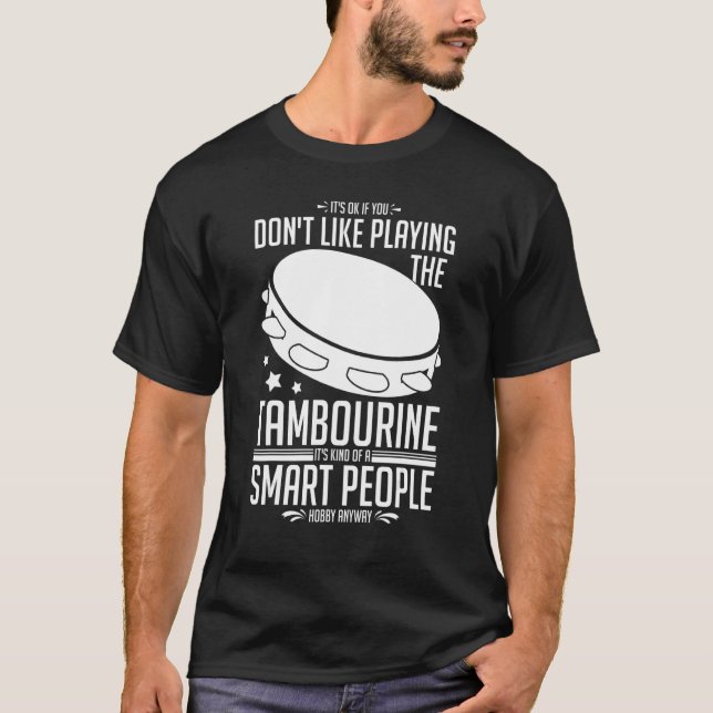 Tambourine Instrument Drum Player Music Beginner L T-Shirt (Vorderseite)