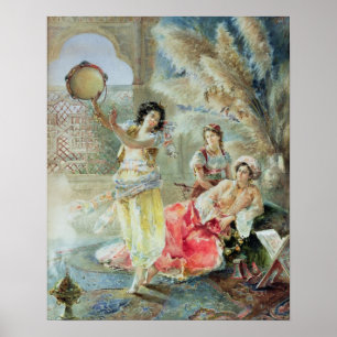 Tambourine (mit g/c auf Papier) Poster