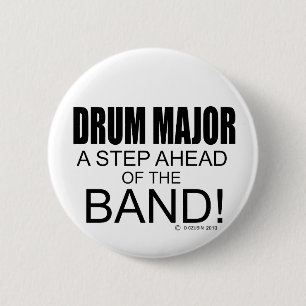 Tambourmajor ein Schritt vor dem Band! Button