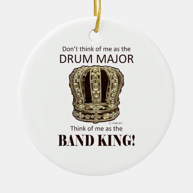 Tambourmajor König Keramik Ornament (Vorne)