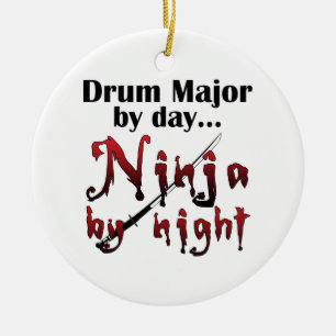 Tambourmajor Ninja Keramikornament