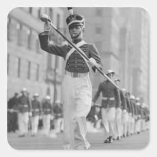 Tambourmajor Quadratischer Aufkleber