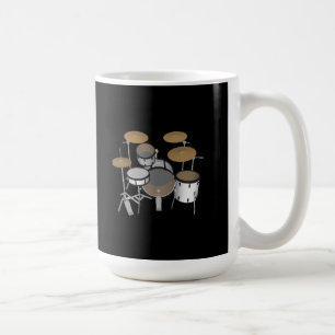Tambours : Kit Tambour blanc : Modèle 3D : Mug caf