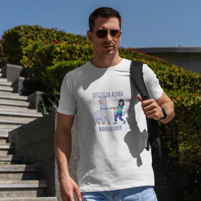 Tamed Alpaca Deutsches Zitat T-Shirt (Von Creator hochgeladen)