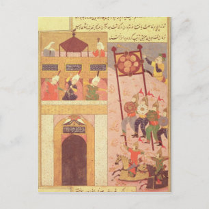 Tamerlane Besieging Urganj Postkarte