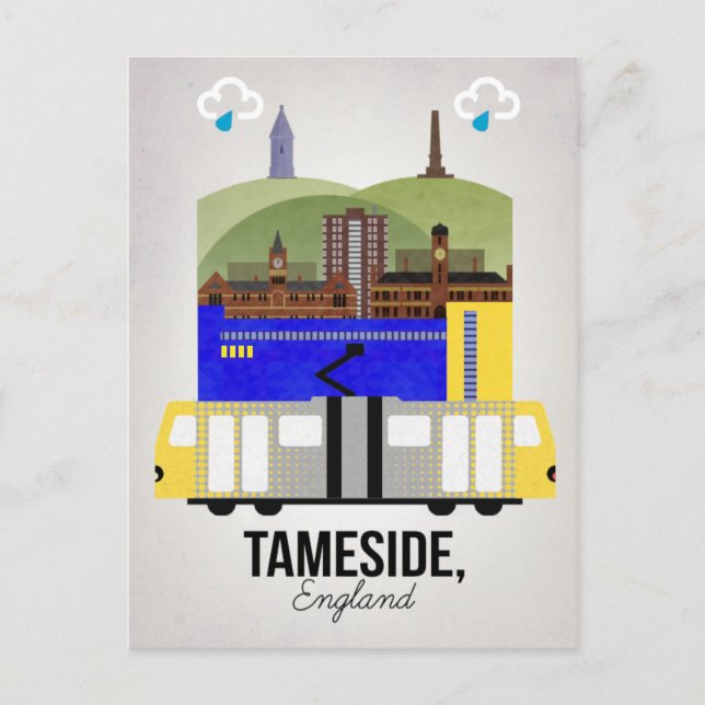 Tameside Postkarte (Vorderseite)