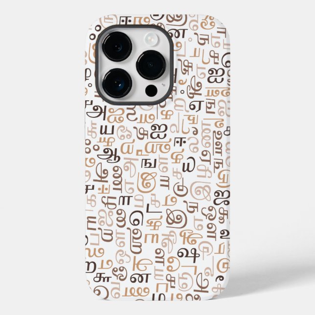 Tamil Script Case-Mate iPhone 14 Pro Hülle (Rückseite)