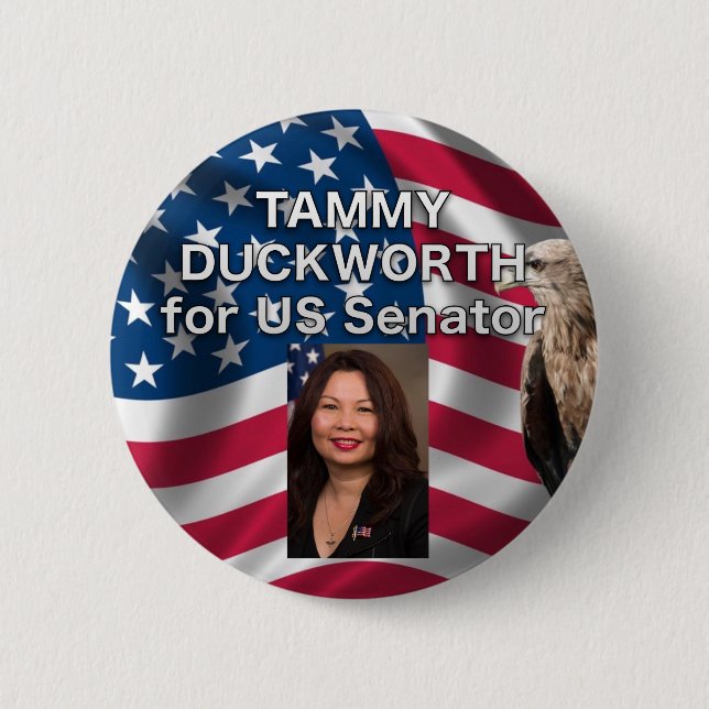 Tammy Duckworth für Knopf US Senatorn-USA Button (Vorderseite)
