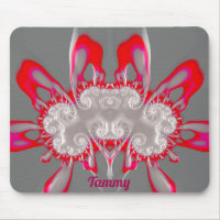 TAMMY ~ FLUORO PINK RED GRAY WHITE ~ Fraktal