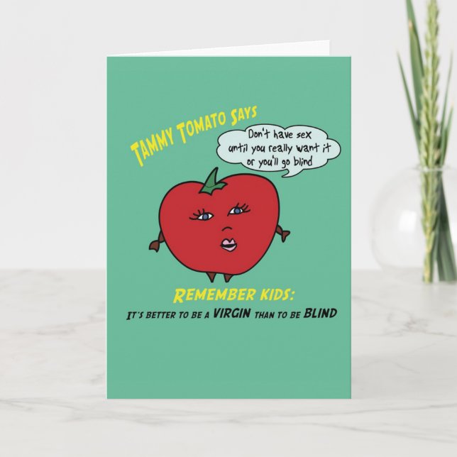 Tammy Tomato Greeting Card Karte (Vorderseite)