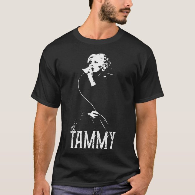 Tammy - White Stencil T-Shirt (Vorderseite)