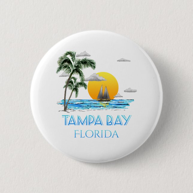 Tampa Bay Florida Segeln Button (Vorderseite)