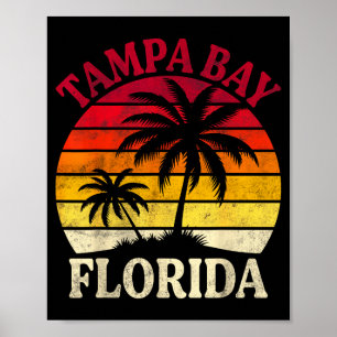 Tampa Bay Florida Strand Trocal Sommer Palme Poster