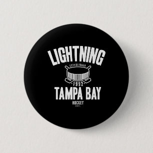 Tampa Bay Lightning Hockey Puck Blau Offiziell Liz Button
