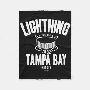 Tampa Bay Lightning Hockey Puck Blau Offiziell Liz Fleecedecke