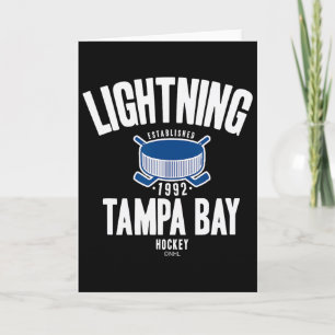 Tampa Bay Lightning Hockey-Puck Schwarz Offiziell Karte